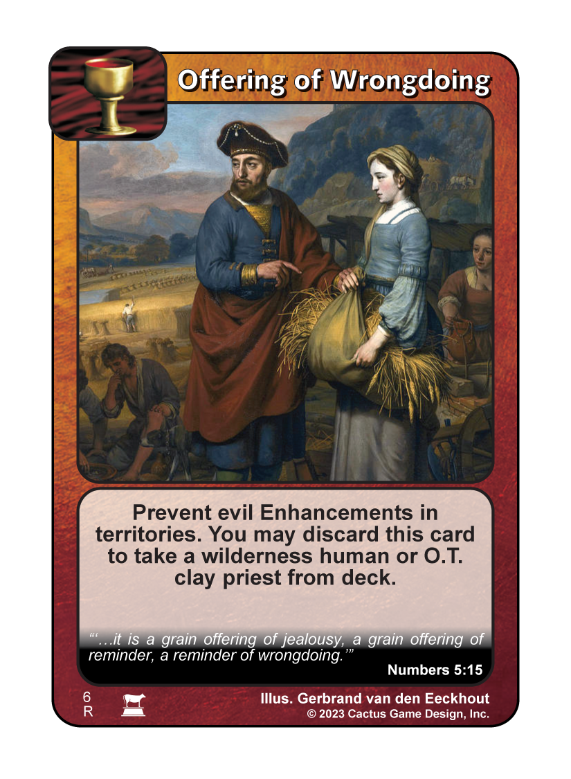 Offering of Wrongdoing (IR) - Your Turn Games