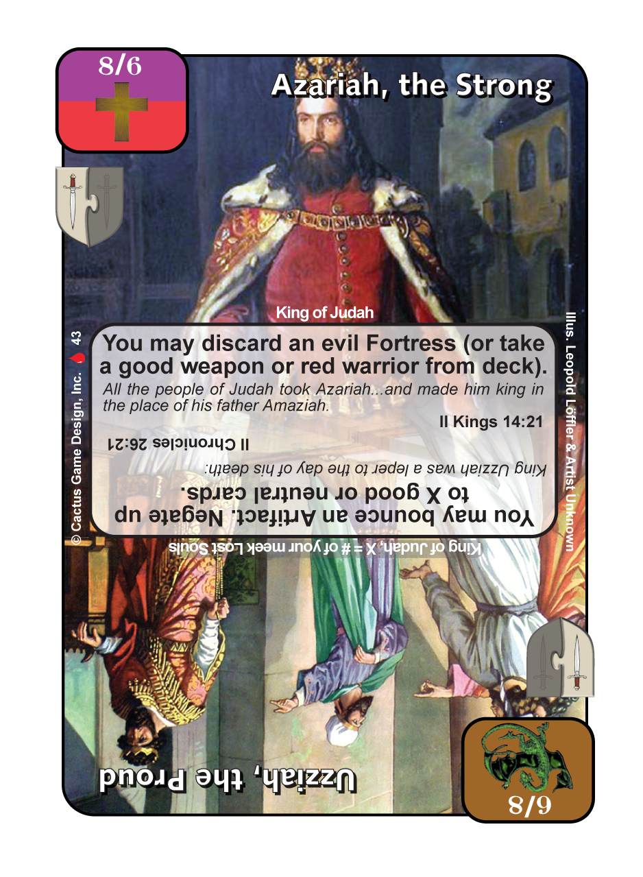 Azariah, the Strong / Uzziah, the Proud (LoC) - Your Turn Games