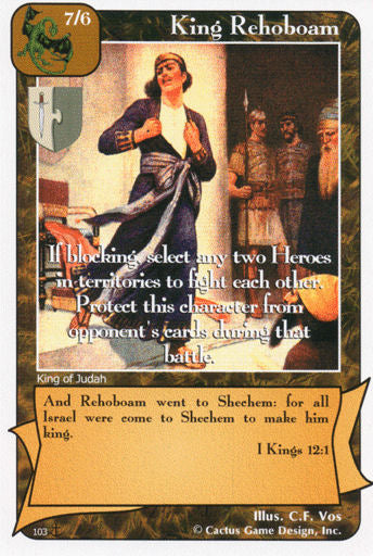 King Rehoboam (Di) - Your Turn Games