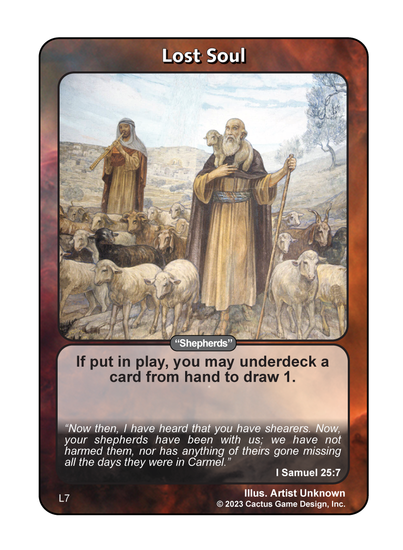 Lost Soul "Shepherds"Shepherds" (I Samuel 25:7) (L Deck) - Your Turn Games