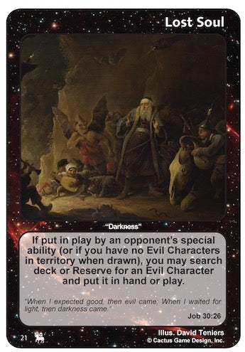 Lost Soul "Darkness" (Job 30:26) (RoJ-Alternate Border)