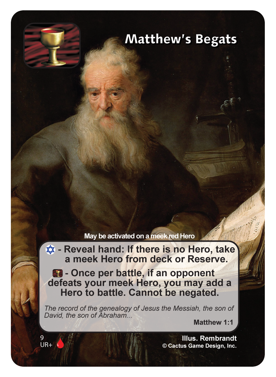 Matthew’s Begats (UR+) (LoC) - Your Turn Games