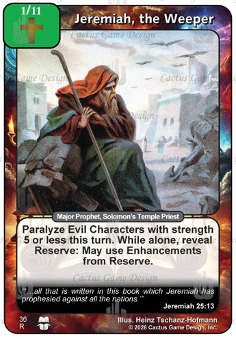 Jeremiah, the Weeper (TtC-Alternate Border)
