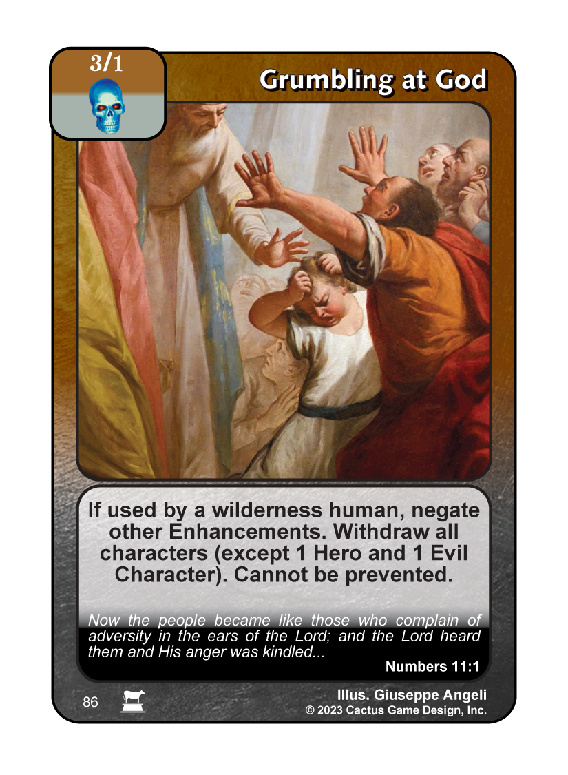 Grumbling at God (IR) - Your Turn Games