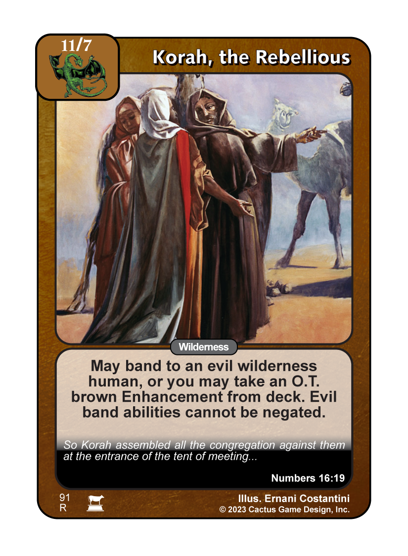 Korah, the Rebellious (IR) - Your Turn Games