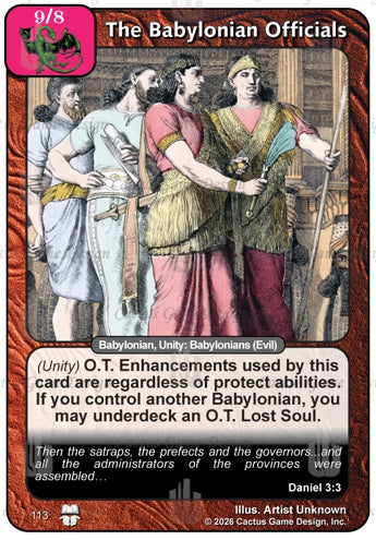 The Babylonian Officials (TtC-Alternate Border)