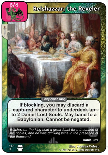 Belshazzar, the Reveler (TtC-Alternate Border)