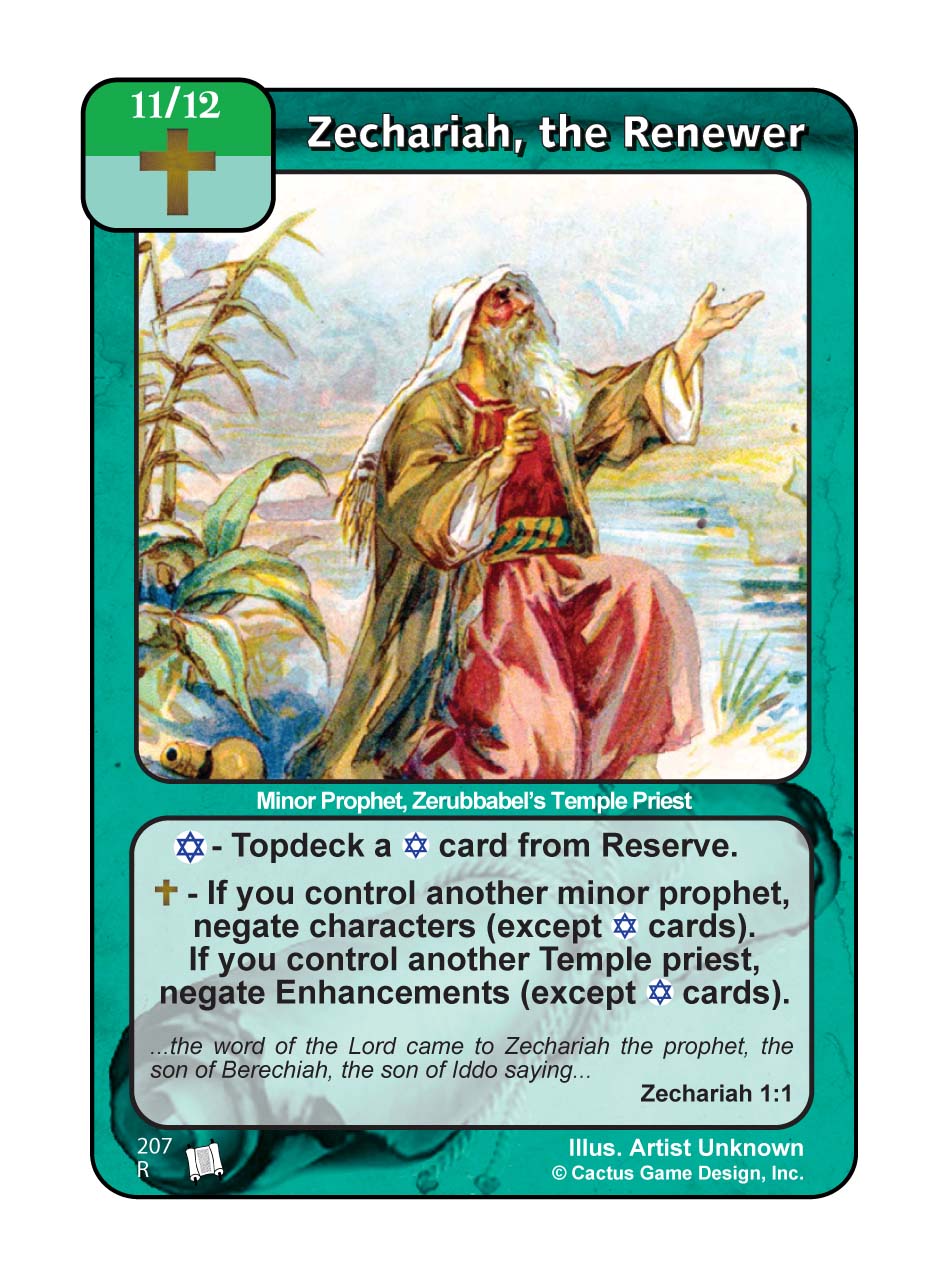 Zechariah, the Renewer (PoC) - Your Turn Games