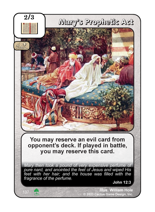Mary’s Prophetic Act (Roots) - Your Turn Games