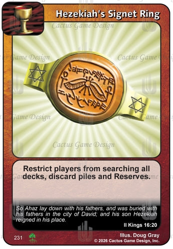 Hezekiah's Signet Ring