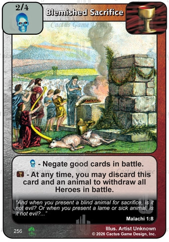 Blemished Sacrifice
