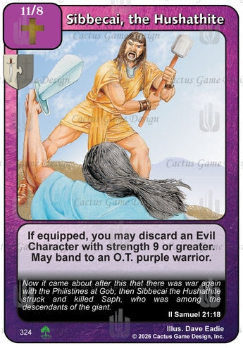Sibbecai, the Hushathite