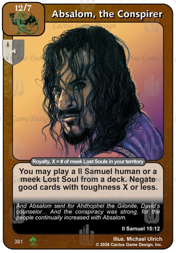 Absalom, the Conspirer