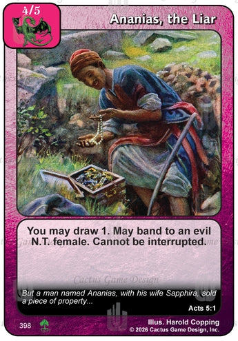 Ananias, the Liar