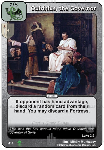 Quirinius, the Governor