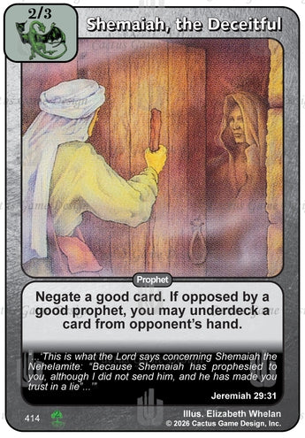 Shemaiah, the Deceitful