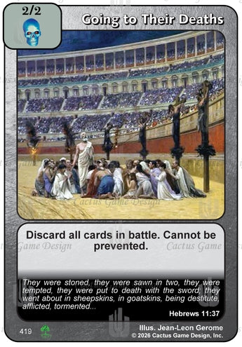 Going to Their Deaths