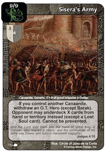 Sisera's Army (CoW-Alternate Border)