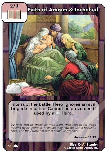 Faith of Amram & Jochebed (CoW-Alternate Border)