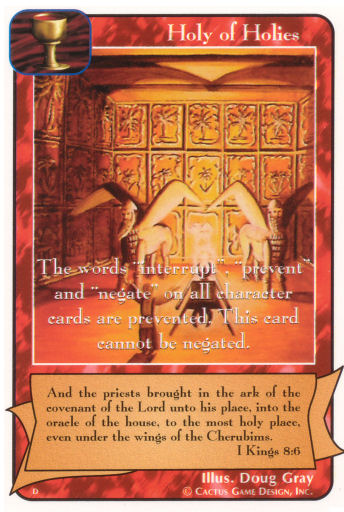 Holy of Holies (D Deck) - Your Turn Games