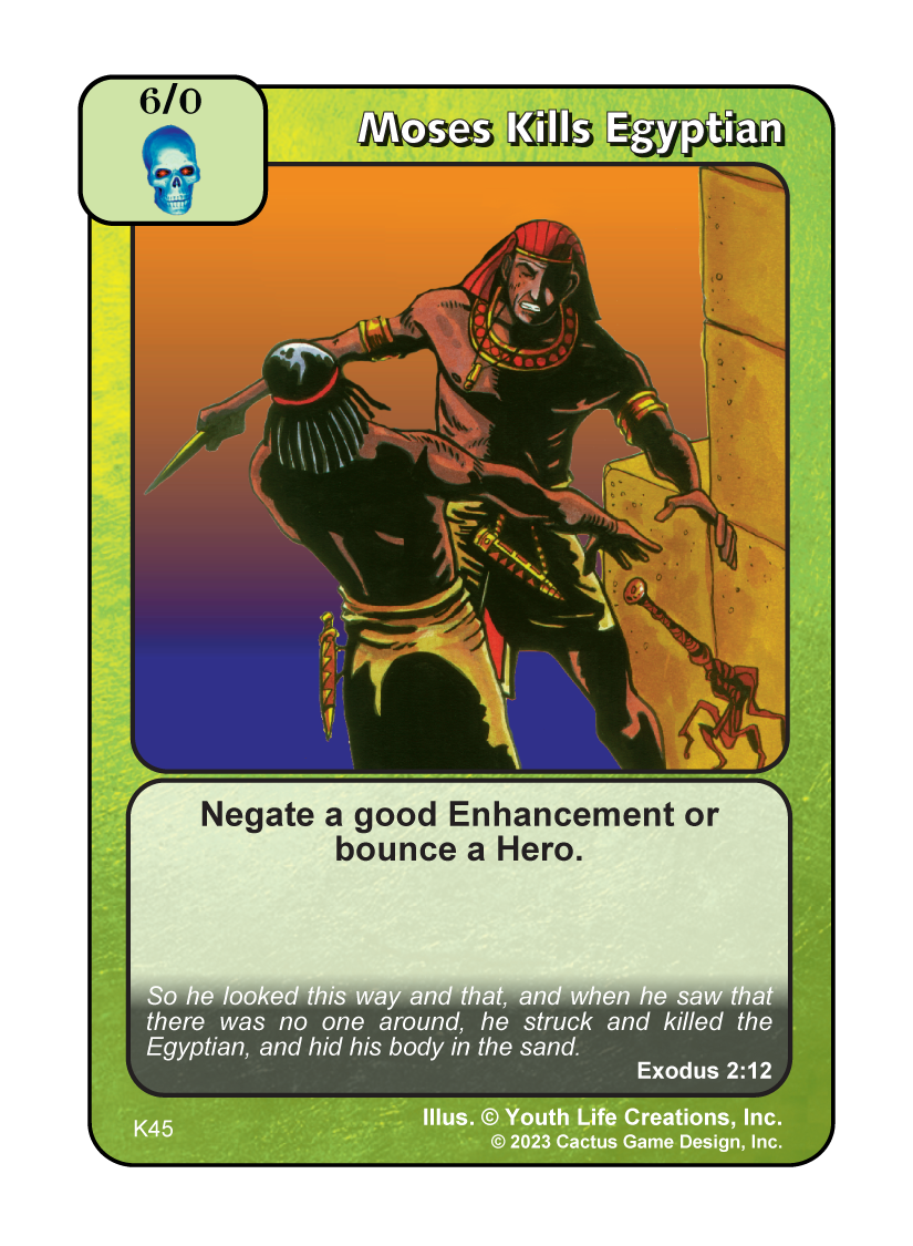 Moses Kills Egyptian (K Deck) - Your Turn Games