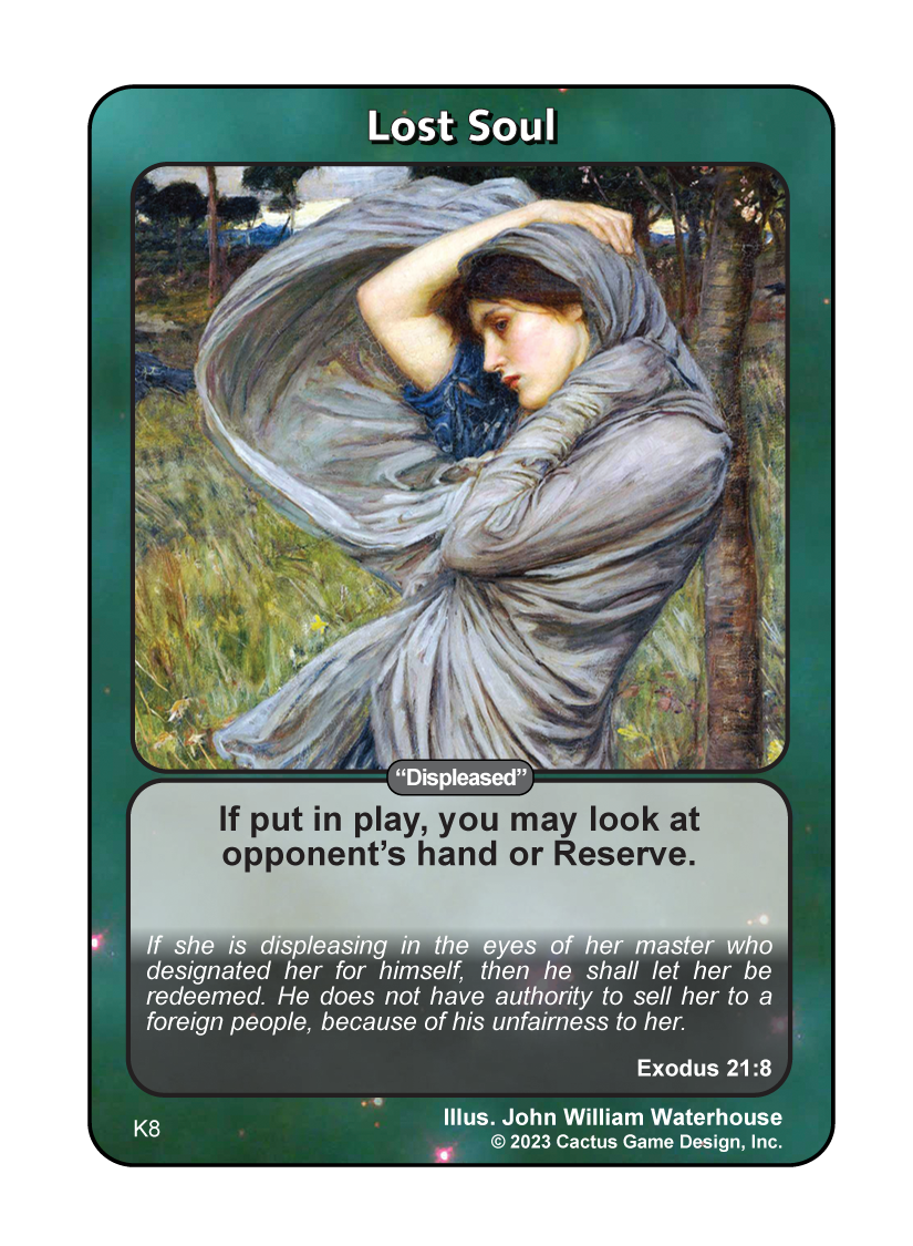 Lost Soul "Displeased" (Exodus 21:8) (K Deck) - Your Turn Games