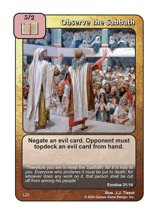 Observe the Sabbath (L Deck) - Your Turn Games