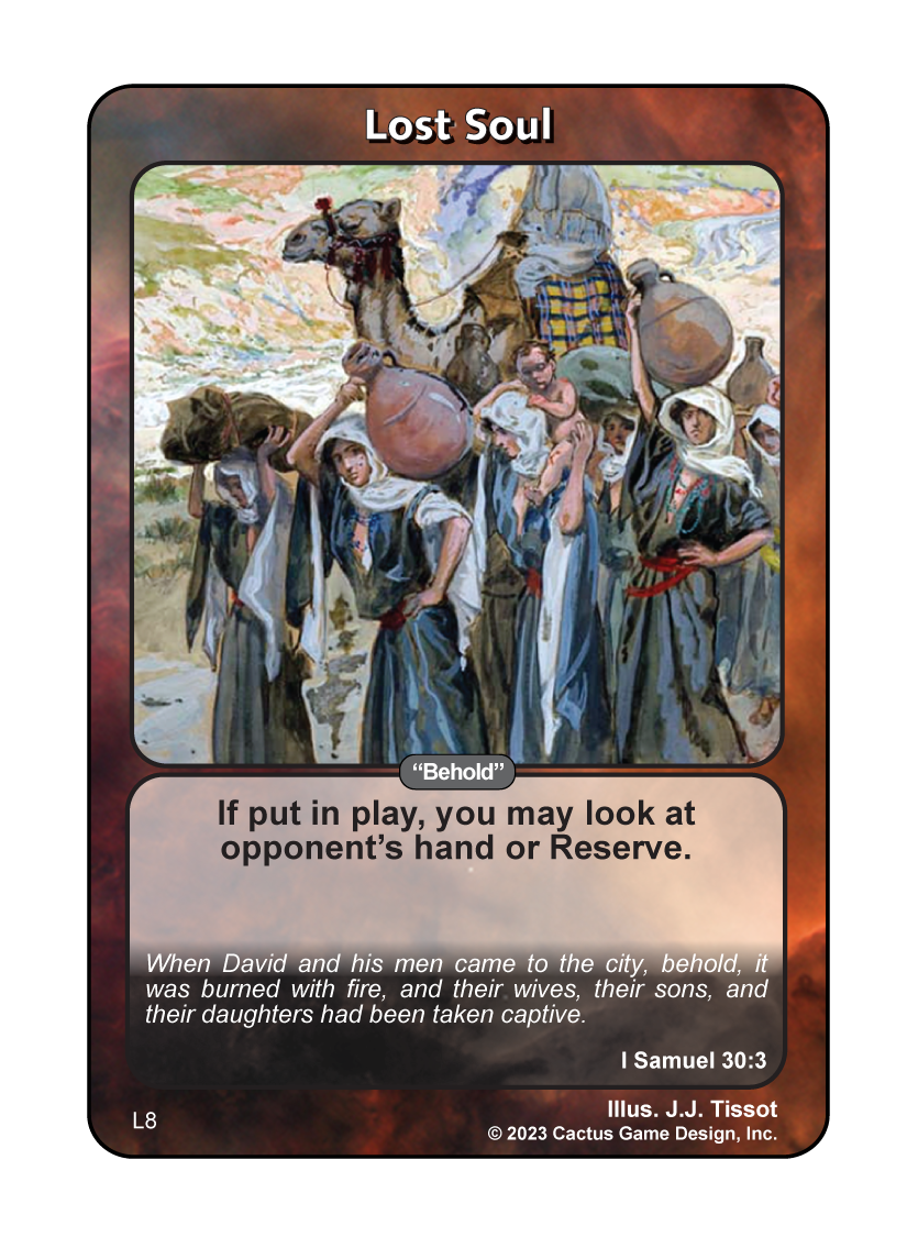 Lost Soul "Behold" (I Samuel 30:3) (L Deck) - Your Turn Games