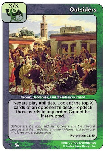 Outsiders (Gray/Pale Green) (RoJ-Alternate Border)