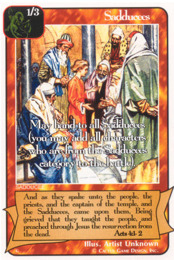 Sadducees (G Deck) - Your Turn Games