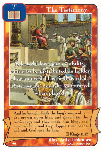 The Testimony (Ki) - Your Turn Games